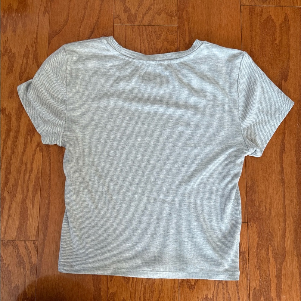 Wilfred Free Light Gray Ribbed Top - Picture 3 of 3